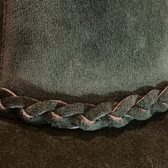 WINFIELD COVER CO Size Small Greem Suede Leather Hat Feather German Austria NEW - Picture 17 of 17